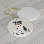 Australian Shepherd Christmas Ornament | Ceramic Dog Decor ywd4kc-br.myshopify.com