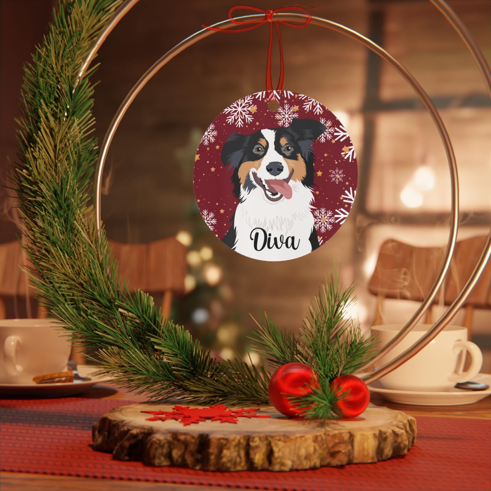 Australian Shepherd Christmas Ornament | Smart Dog Tree Decor ywd4kc-br.myshopify.com