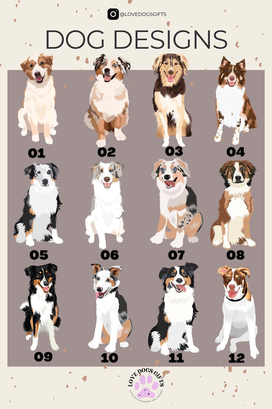 Australian Shepherd Christmas Ornament | Smart Dog Tree Decor ywd4kc-br.myshopify.com