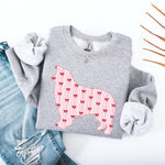 Australian Shepherd Shirt Red Bow Stripes ywd4kc-br.myshopify.com