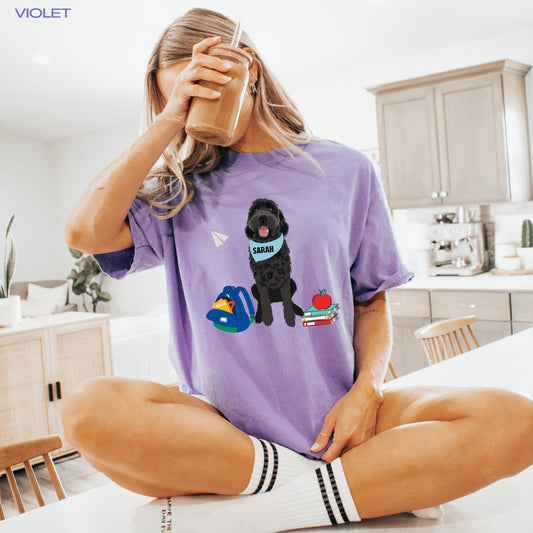 Back to School Goldendoodle T-Shirt ywd4kc-br.myshopify.com