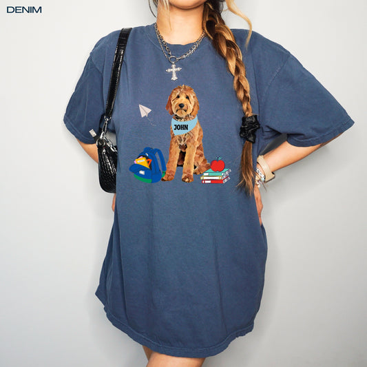 Back to School Goldendoodle T-Shirt ywd4kc-br.myshopify.com