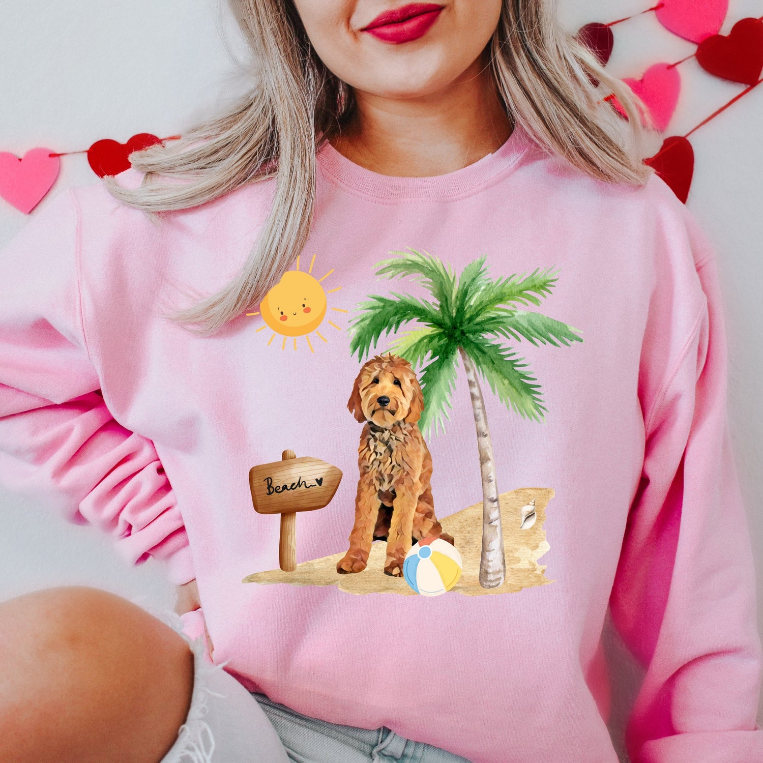 Beach Golden Doodle Sweatshirt ywd4kc-br.myshopify.com
