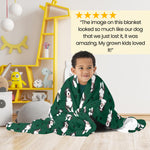 Bernedoodle Blanket with paw print ywd4kc-br.myshopify.com