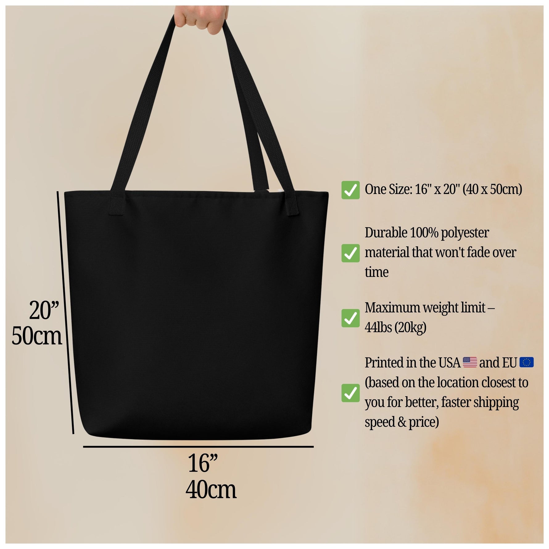 Bernedoodle Tote Bag With Dog Name ywd4kc-br.myshopify.com