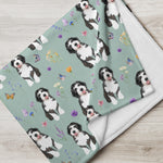 Bernedoodle blanket with wildflowers ywd4kc-br.myshopify.com