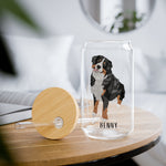 Bernese Mountain Dog Tumbler Glass ywd4kc-br.myshopify.com