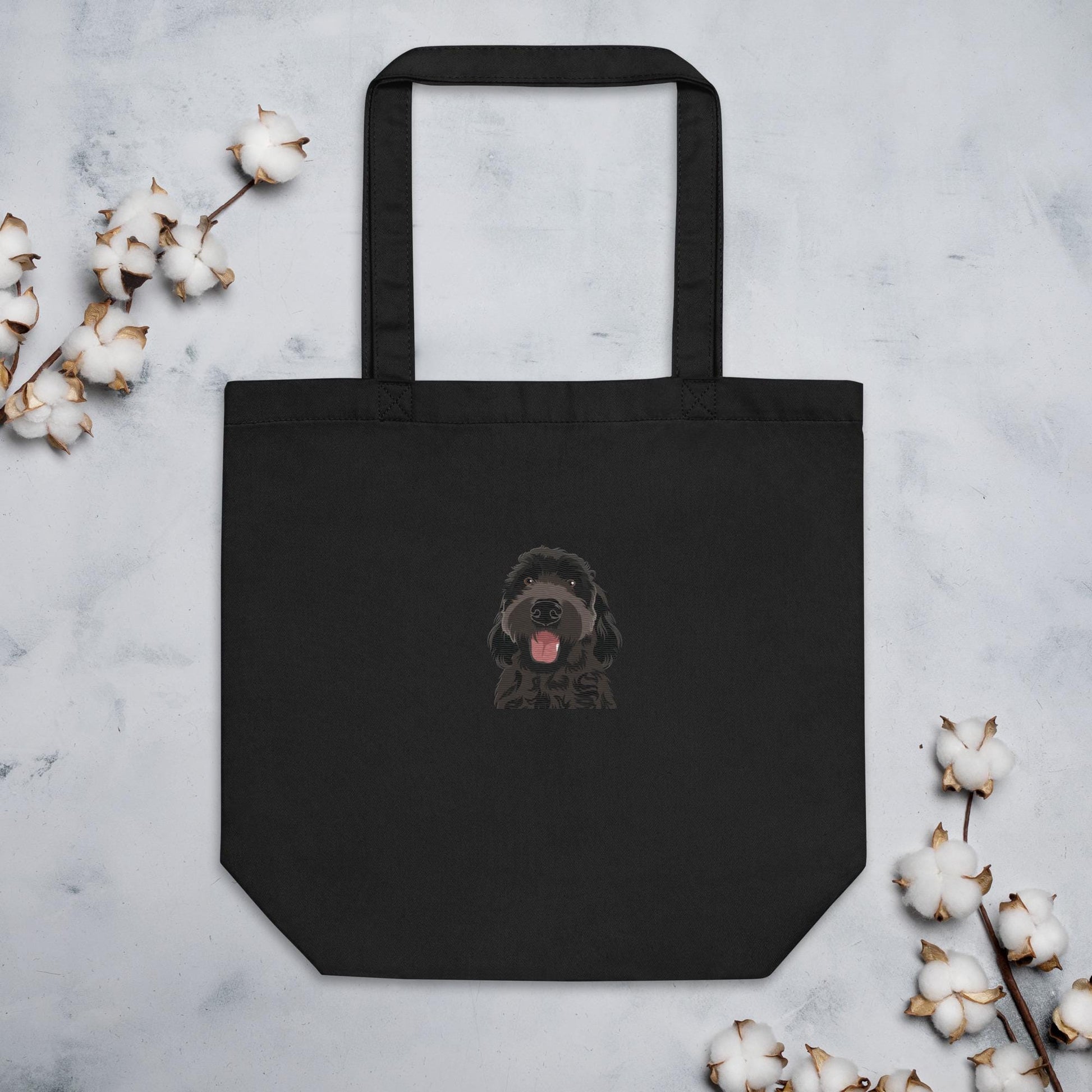 Black Golden Doodle Tote Bag | Embroidered | Organic Cotton ywd4kc-br.myshopify.com