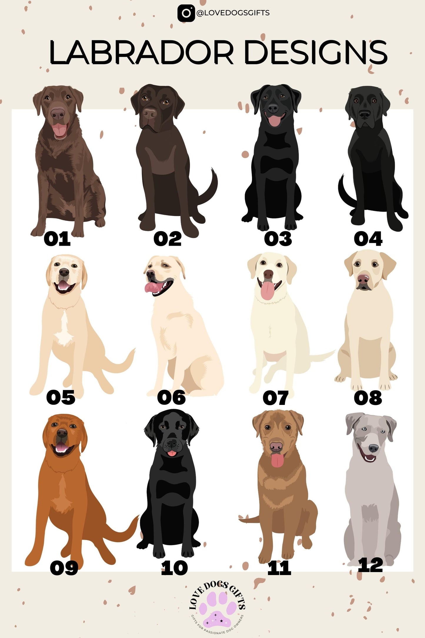 Black Labrador Ornament for Christmas ywd4kc-br.myshopify.com