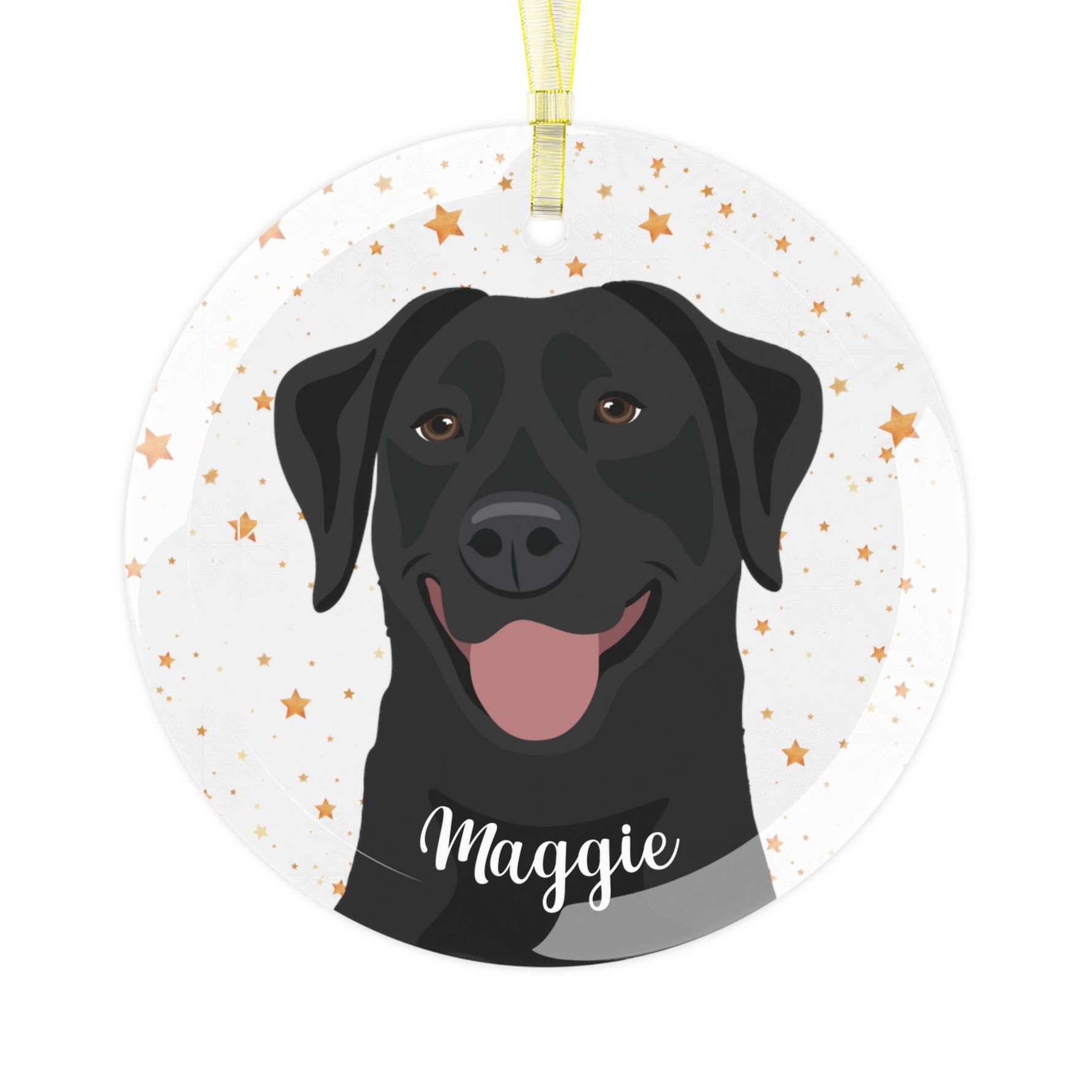 Black Labrador Ornament for Christmas ywd4kc-br.myshopify.com