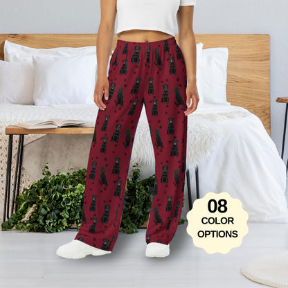 Black Labrador Pajama Pants | With Dog Paws | 2XS - 6XL ywd4kc-br.myshopify.com