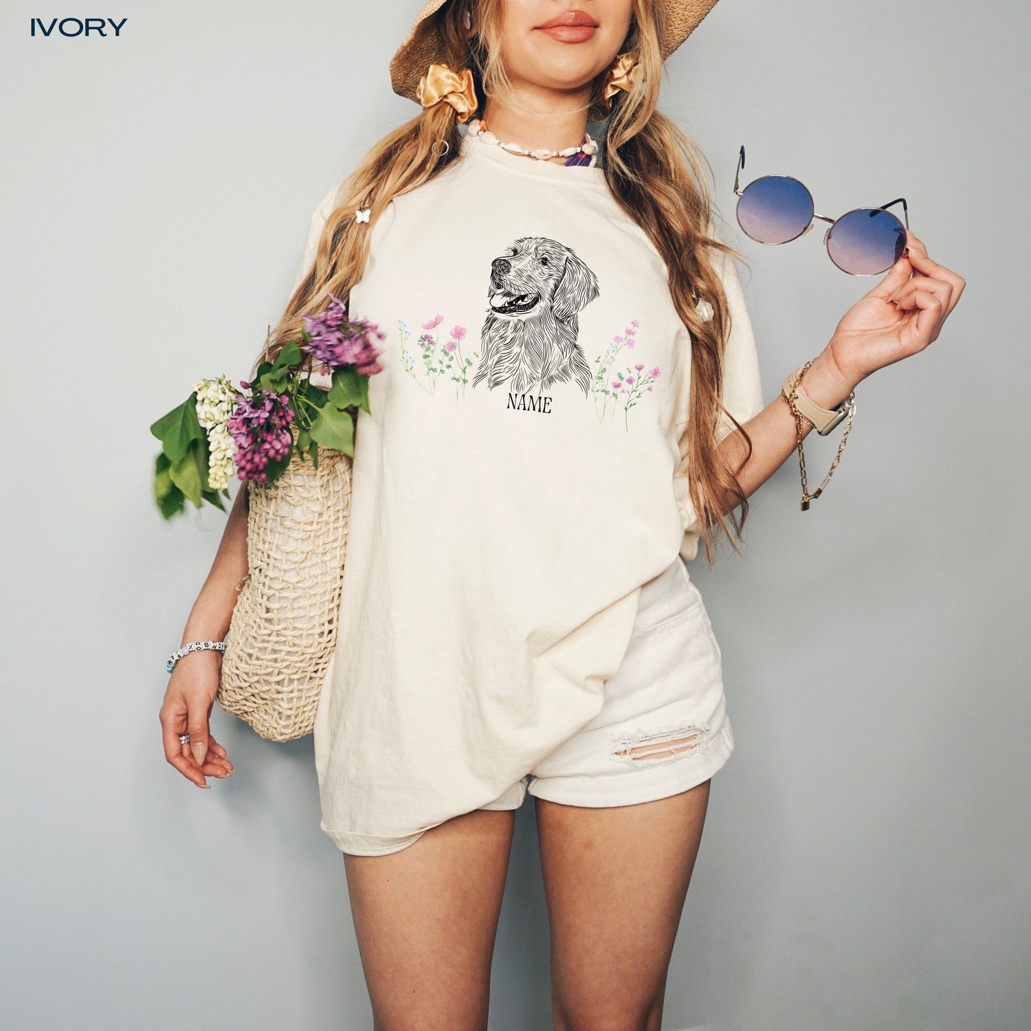Botanical Golden Retriever Shirt ywd4kc-br.myshopify.com