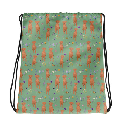 Botanical Vizsla Drawstring Bag ywd4kc-br.myshopify.com