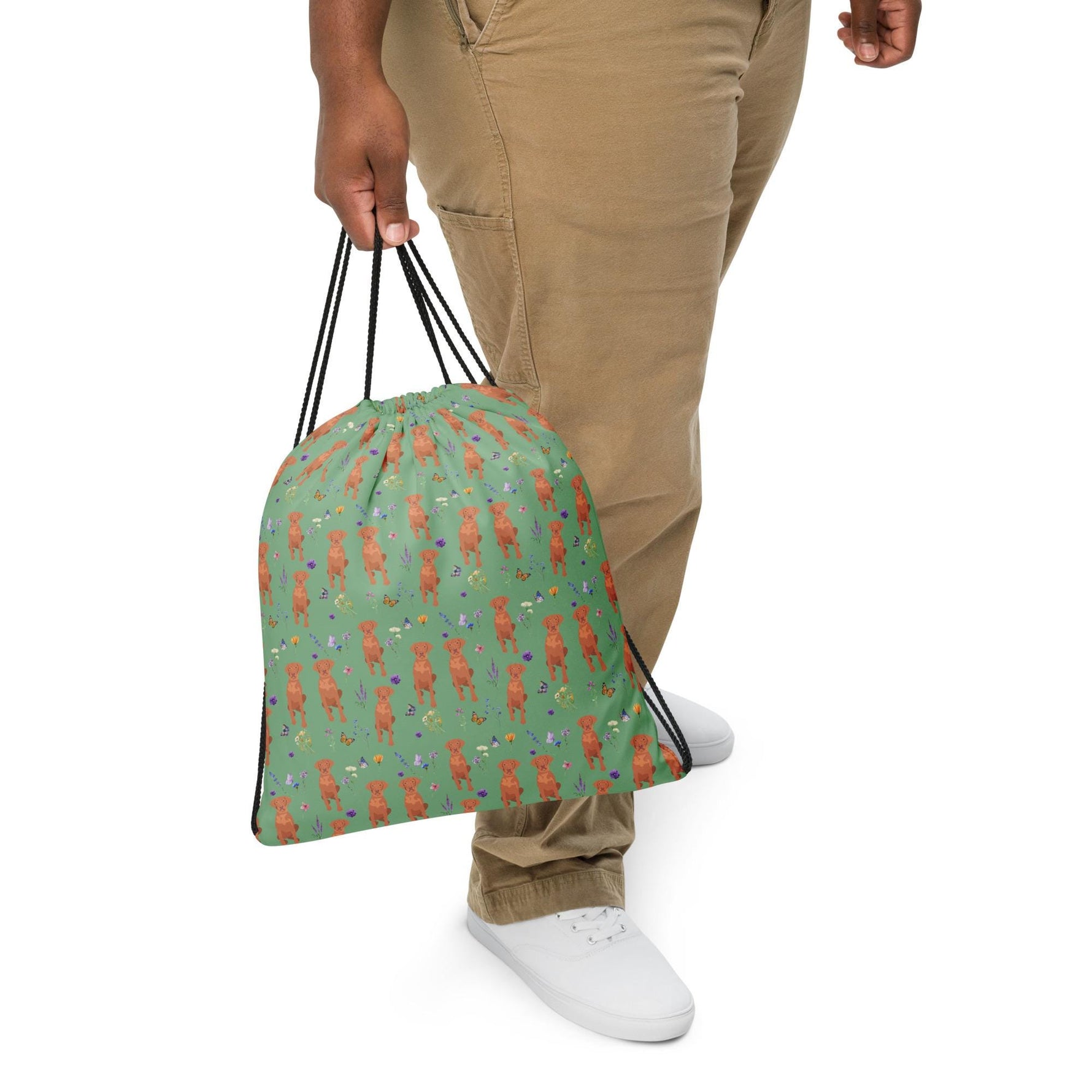 Botanical Vizsla Drawstring Bag ywd4kc-br.myshopify.com