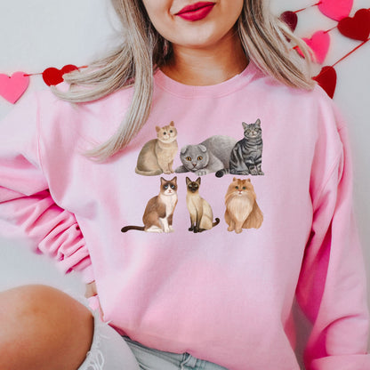 Cat Breed Sweatshirt | Cat Mom Gift ywd4kc-br.myshopify.com