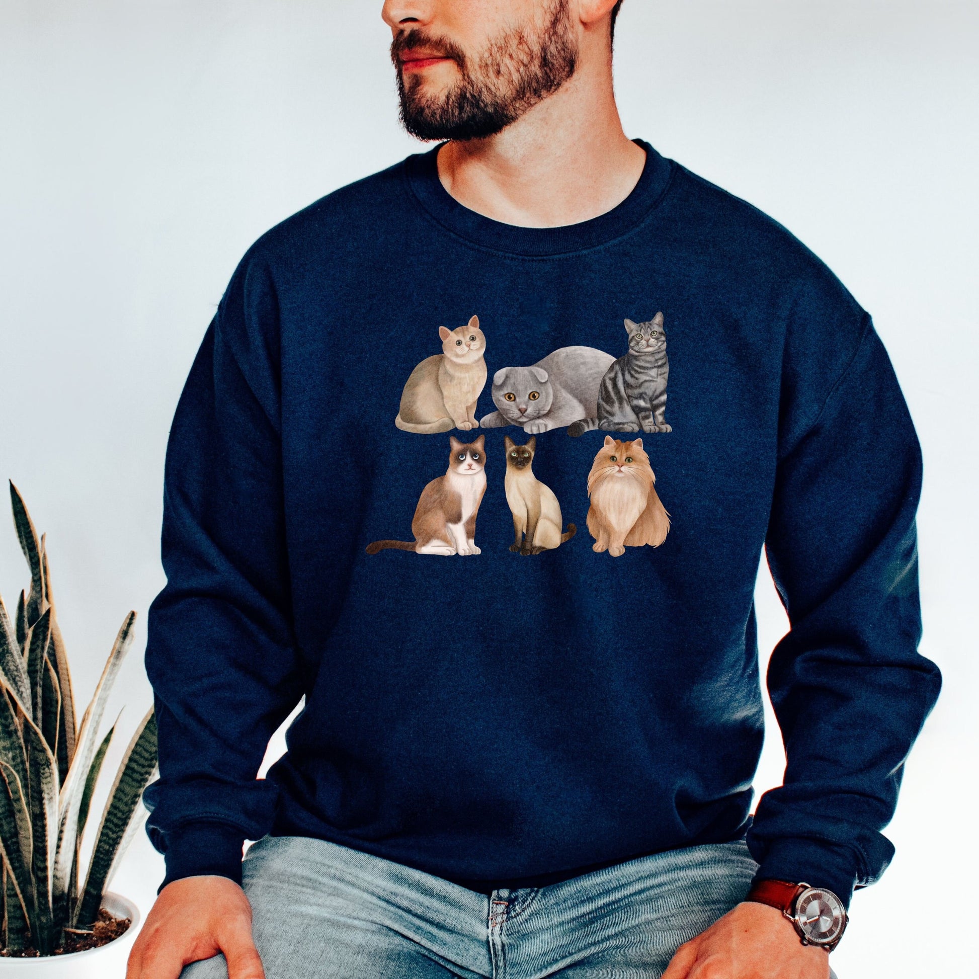 Cat Breed Sweatshirt | Cat Mom Gift ywd4kc-br.myshopify.com