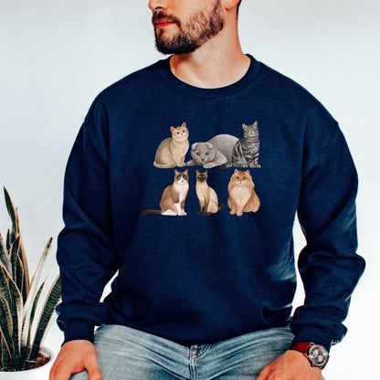Cat Breed Sweatshirt | Cat Mom Gift ywd4kc-br.myshopify.com