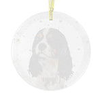 Cavalier King Charles Spaniel Glass Ornament | Elegant Dog Decor ywd4kc-br.myshopify.com