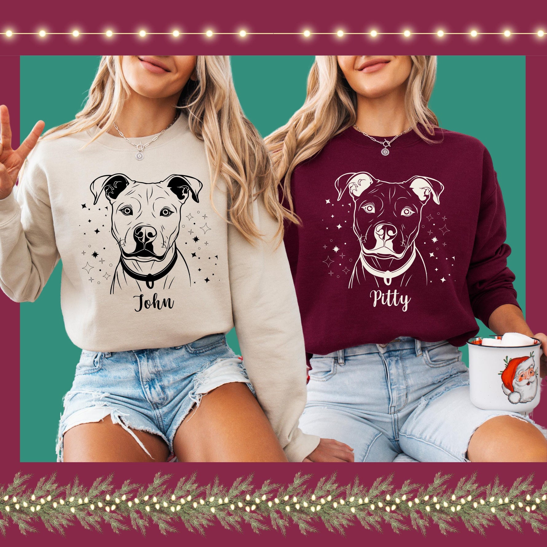 Celestial Pitbull Sweatshirt ywd4kc-br.myshopify.com
