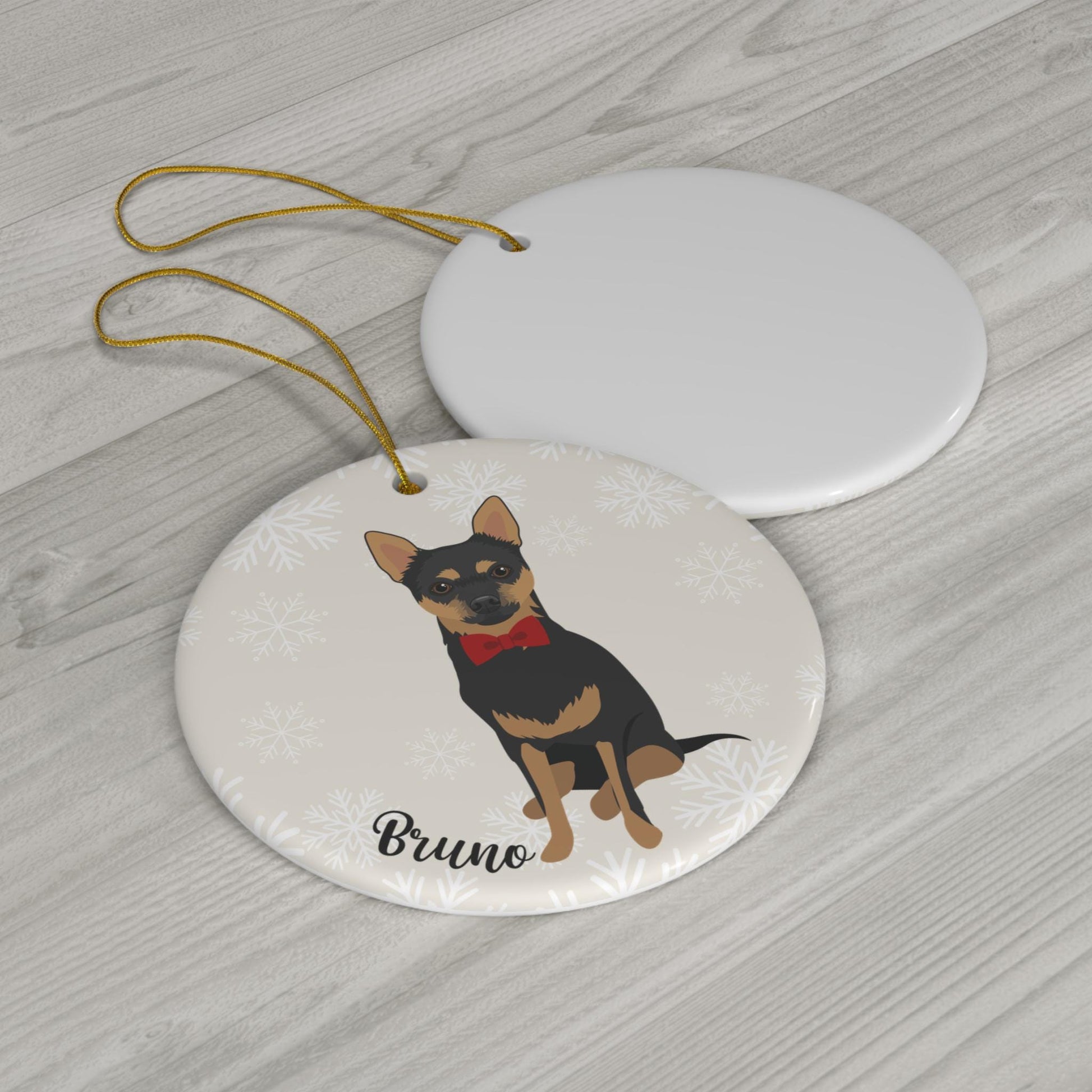 Chihuahua Christmas Ornament | Ceramic Dog Xmas Decor ywd4kc-br.myshopify.com