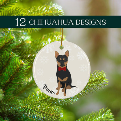 Chihuahua Christmas Ornament | Ceramic Dog Xmas Decor ywd4kc-br.myshopify.com