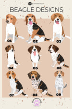 Christmas Beagle Ornament | Snowflakes and Stars ywd4kc-br.myshopify.com