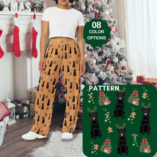 Christmas Black Labrador Pajama Pants ywd4kc-br.myshopify.com