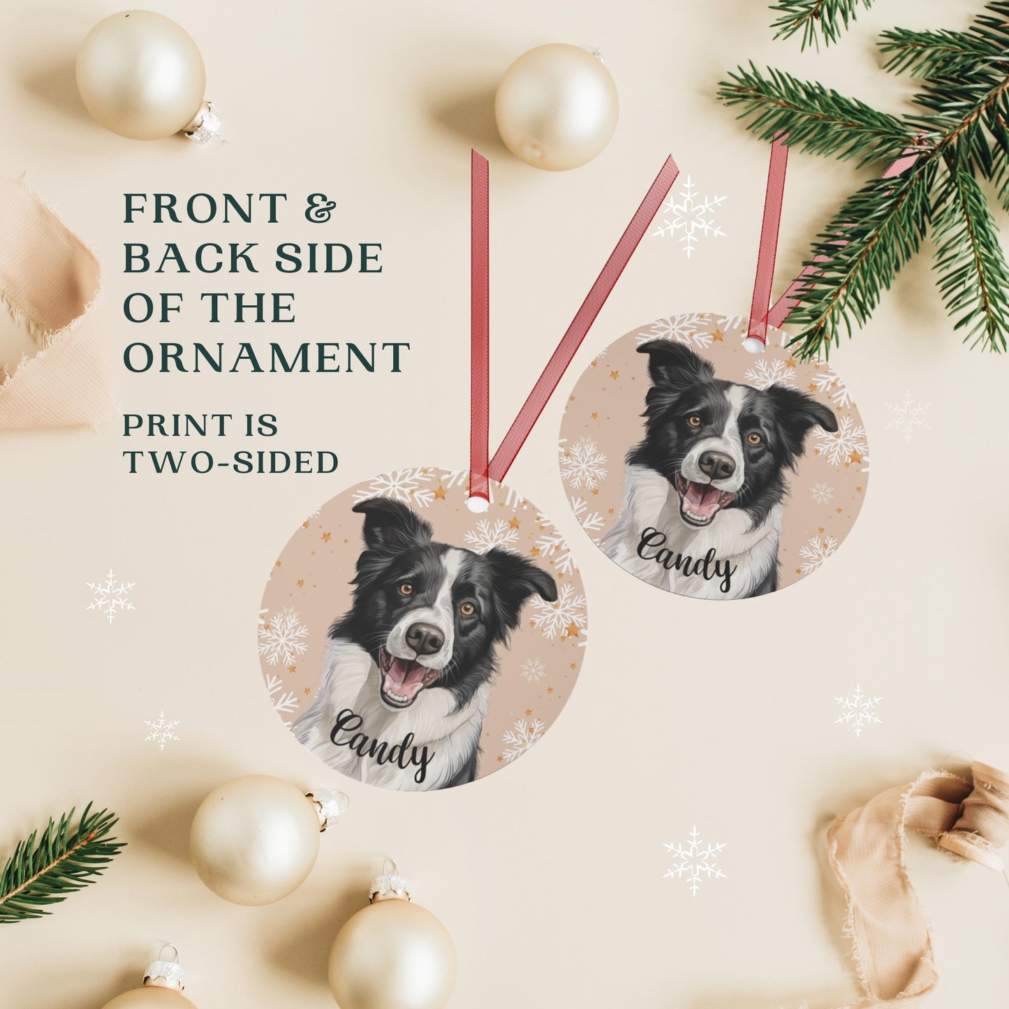 Christmas Border Collie Ornament ywd4kc-br.myshopify.com