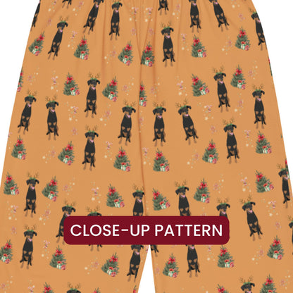 Christmas Doberman Pajama Pants ywd4kc-br.myshopify.com