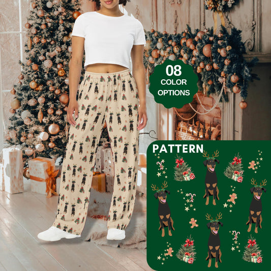 Christmas Doberman Pajama Pants ywd4kc-br.myshopify.com