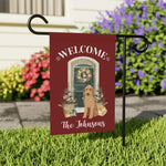 Christmas Family Doodle Garden Flag | Goldendoodle Yard Flag ywd4kc-br.myshopify.com