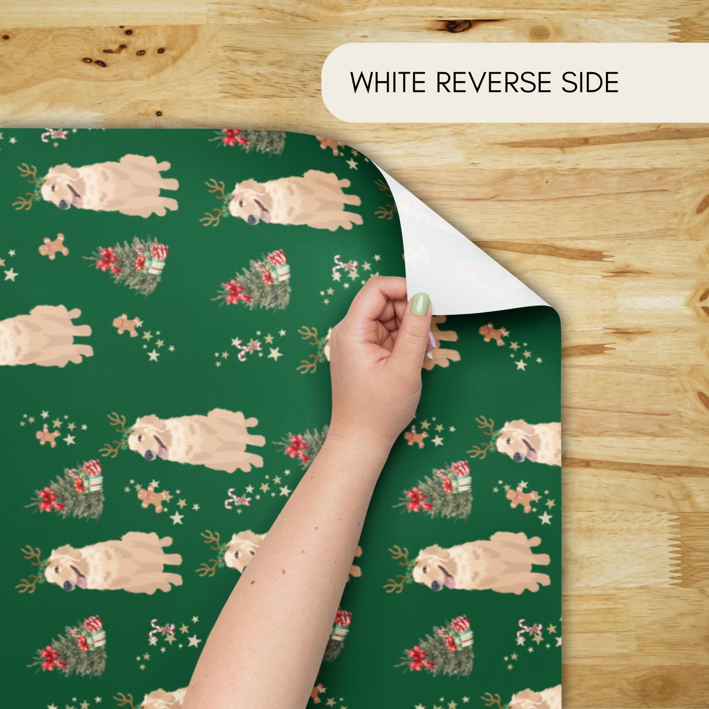 Christmas Golden Retriever Wrapping Paper | 3 Sheets ywd4kc-br.myshopify.com