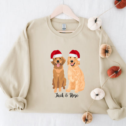 Christmas Golden Retriever sweatshirt, golden retriever gifts, red golden retriever shirt, golden retriever mom sweatshirt, dog dad sweater ywd4kc-br.myshopify.com