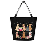 Christmas Golden Retriever tote bag ywd4kc-br.myshopify.com