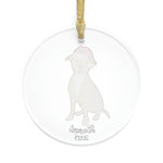 Christmas Hat Pitbull Ornament ywd4kc-br.myshopify.com