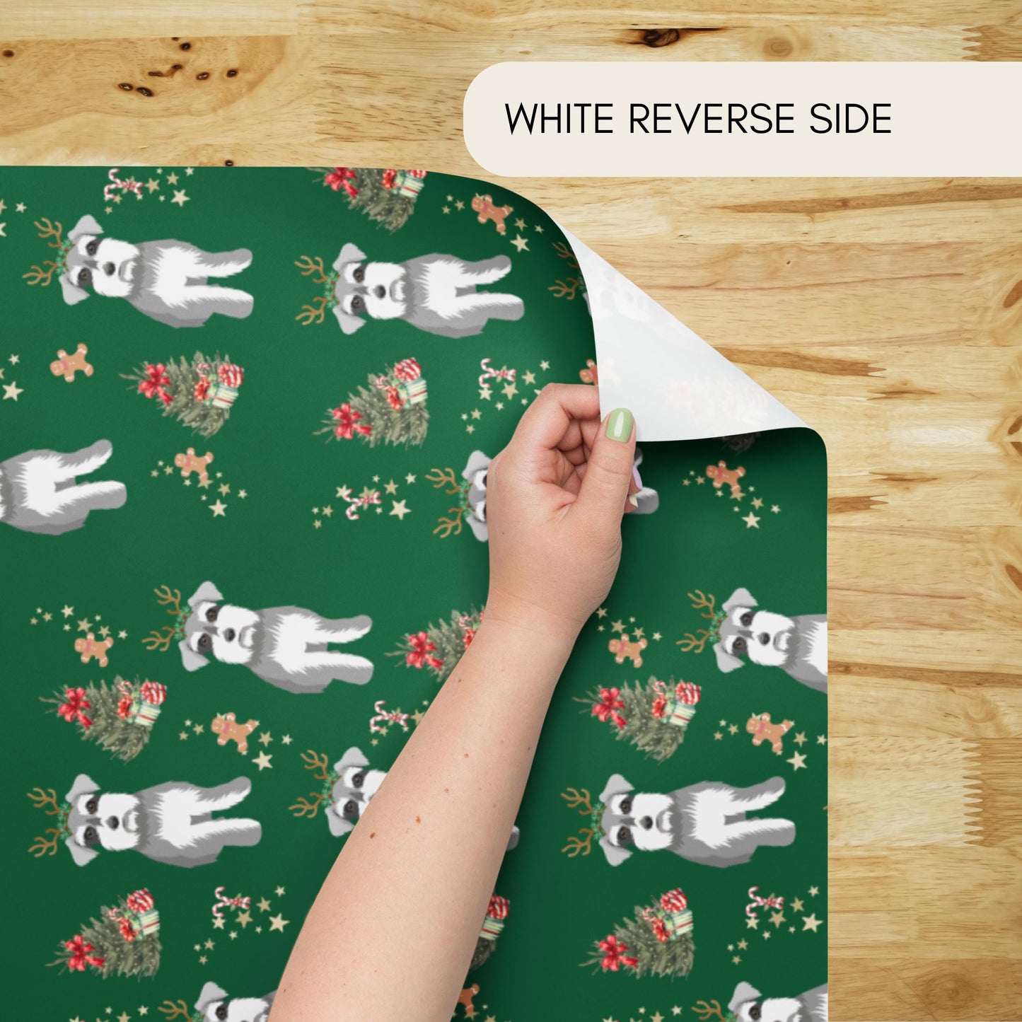 Christmas Mini Schnauzer Wrapping Paper Sheets | Set of 3 Sheets ywd4kc-br.myshopify.com