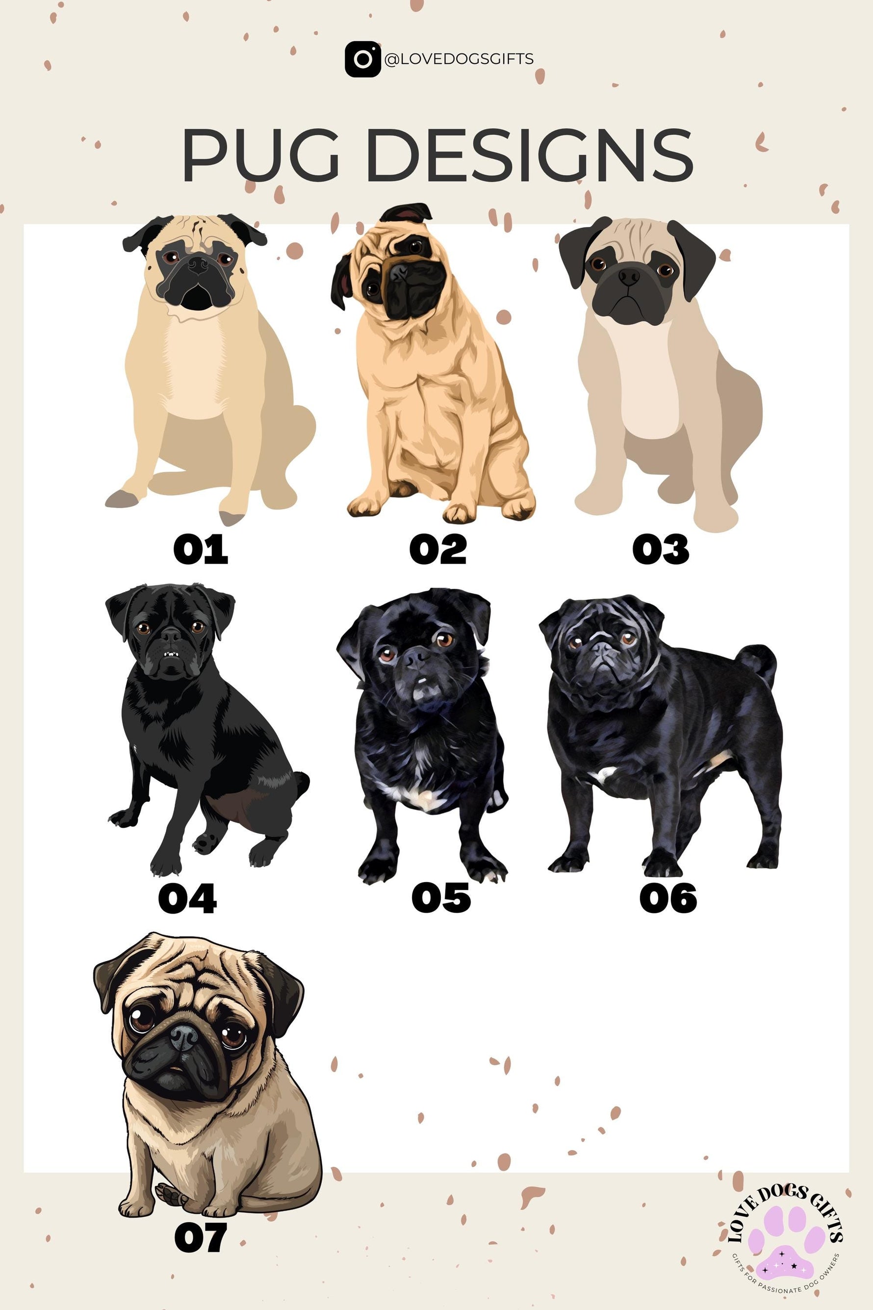 Christmas Pug Pajama Pants ywd4kc-br.myshopify.com