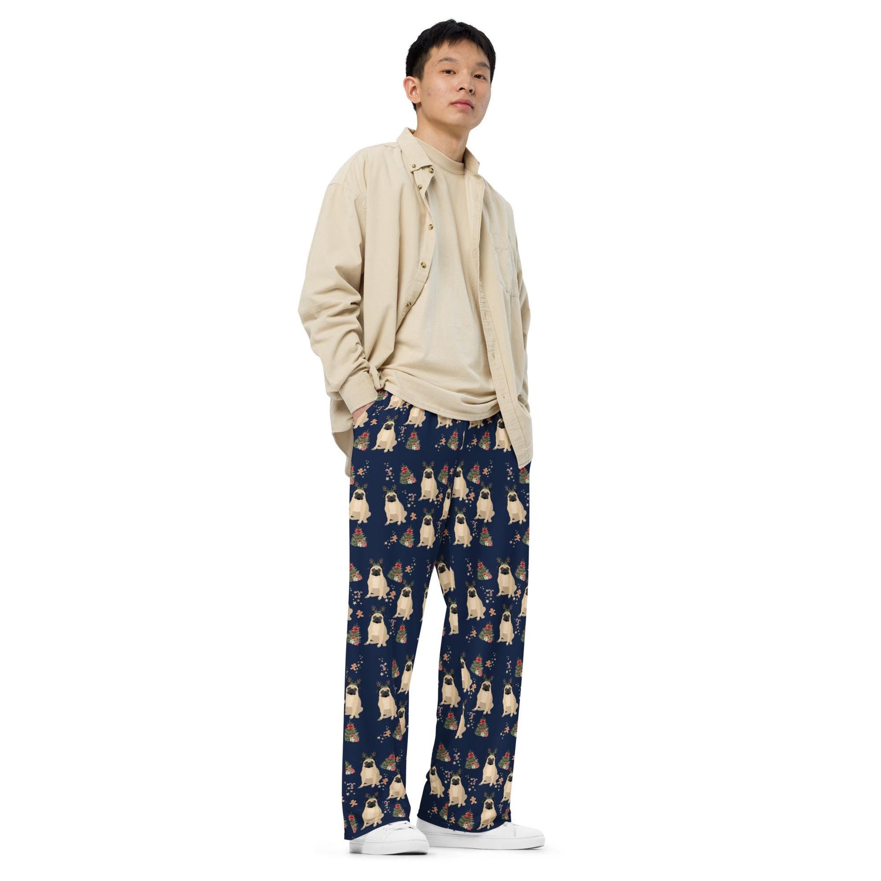 Christmas Pug Pajama Pants ywd4kc-br.myshopify.com