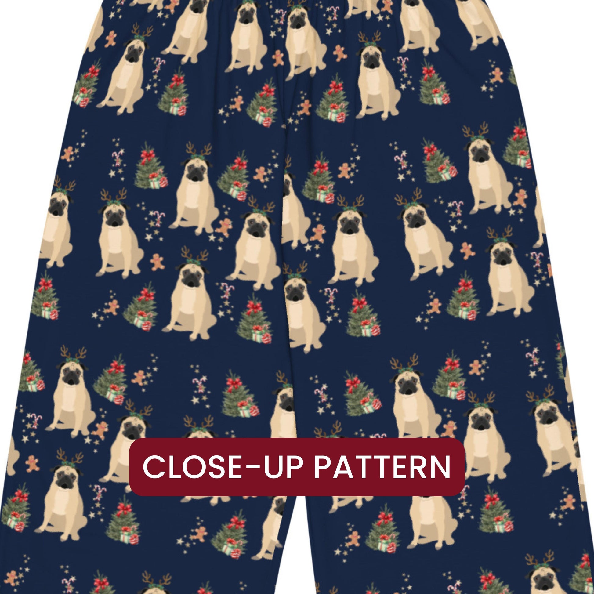 Christmas Pug Pajama Pants ywd4kc-br.myshopify.com