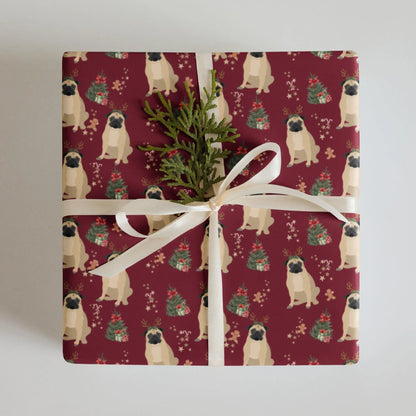Christmas Pug Wrapping Paper Sheets | Set of 3 ywd4kc-br.myshopify.com