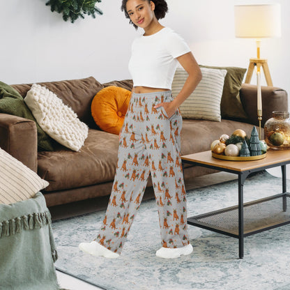 Christmas Red Labrador Pajama Pants ywd4kc-br.myshopify.com