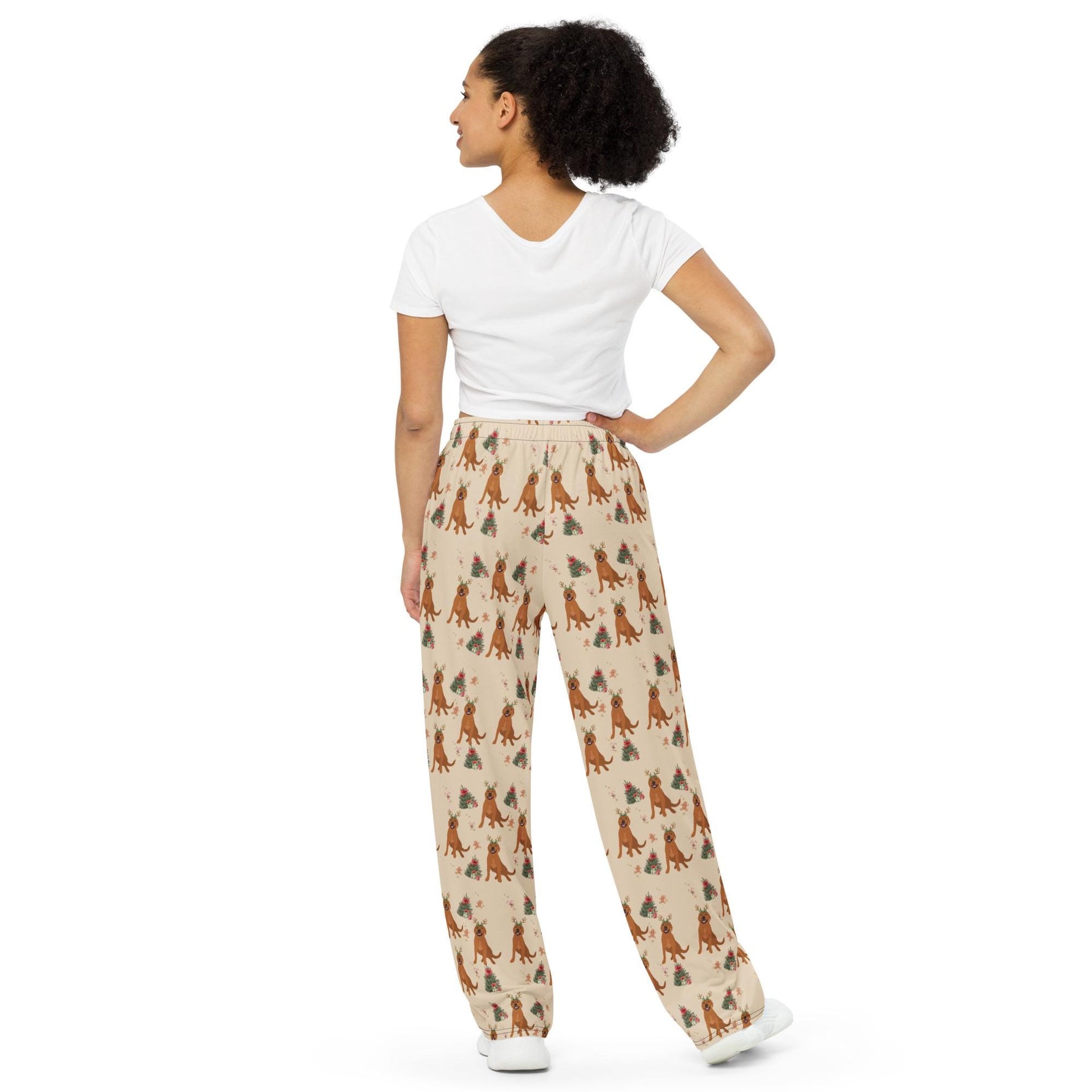 Christmas Red Labrador Pajama Pants ywd4kc-br.myshopify.com