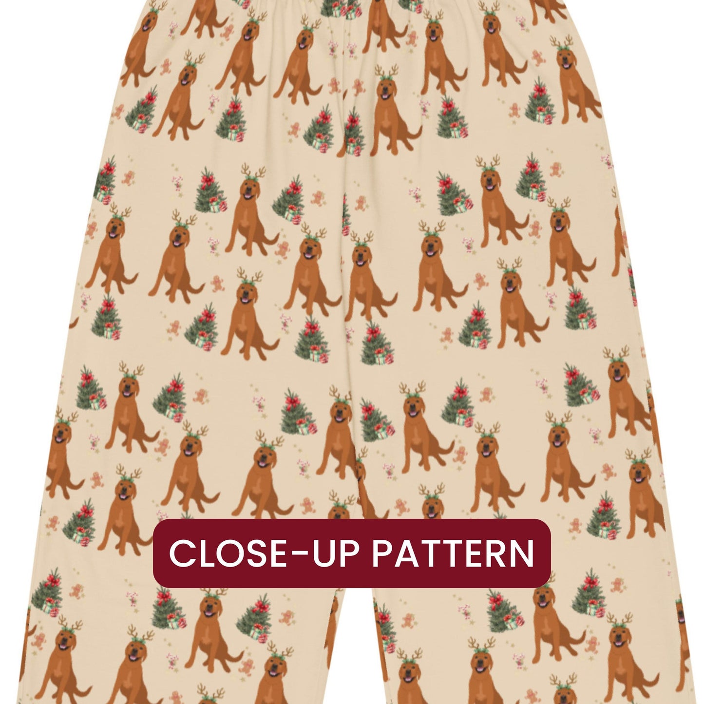 Christmas Red Labrador Pajama Pants ywd4kc-br.myshopify.com