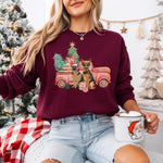 Christmas Truck German Shepherd Sweatshirt | Gsd Mom Gift ywd4kc-br.myshopify.com