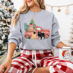 Christmas Truck Pug Sweatshirt ywd4kc-br.myshopify.com