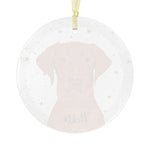 Christmas Vizsla Ornament | Glass ywd4kc-br.myshopify.com
