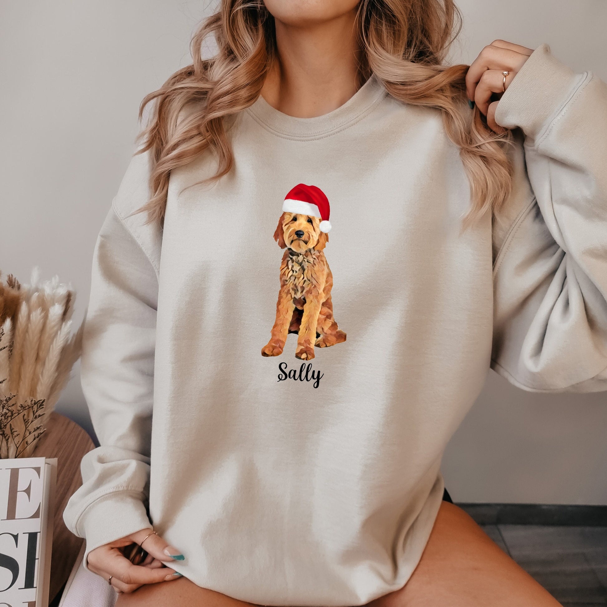 Christmas golden doodle sweatshirt, goldendoodle gifts, doodle dad gift, dog mom gift, dog Christmas sweater, labradoodle, cockapoo ywd4kc-br.myshopify.com