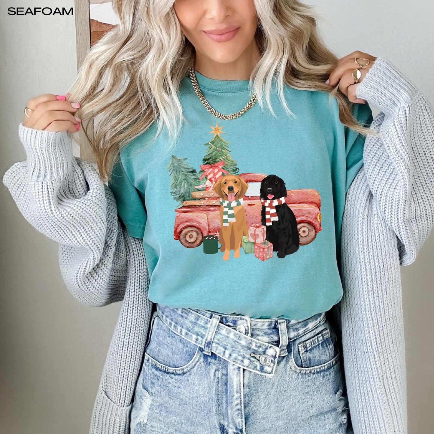 Christmas golden retriever shirt, comfort colors t-shirt, retriever gifts, retriever halloween shirt, fall golden retriever, dog mom tee ywd4kc-br.myshopify.com