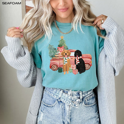 Christmas golden retriever shirt, comfort colors t-shirt, retriever gifts, retriever halloween shirt, fall golden retriever, dog mom tee ywd4kc-br.myshopify.com