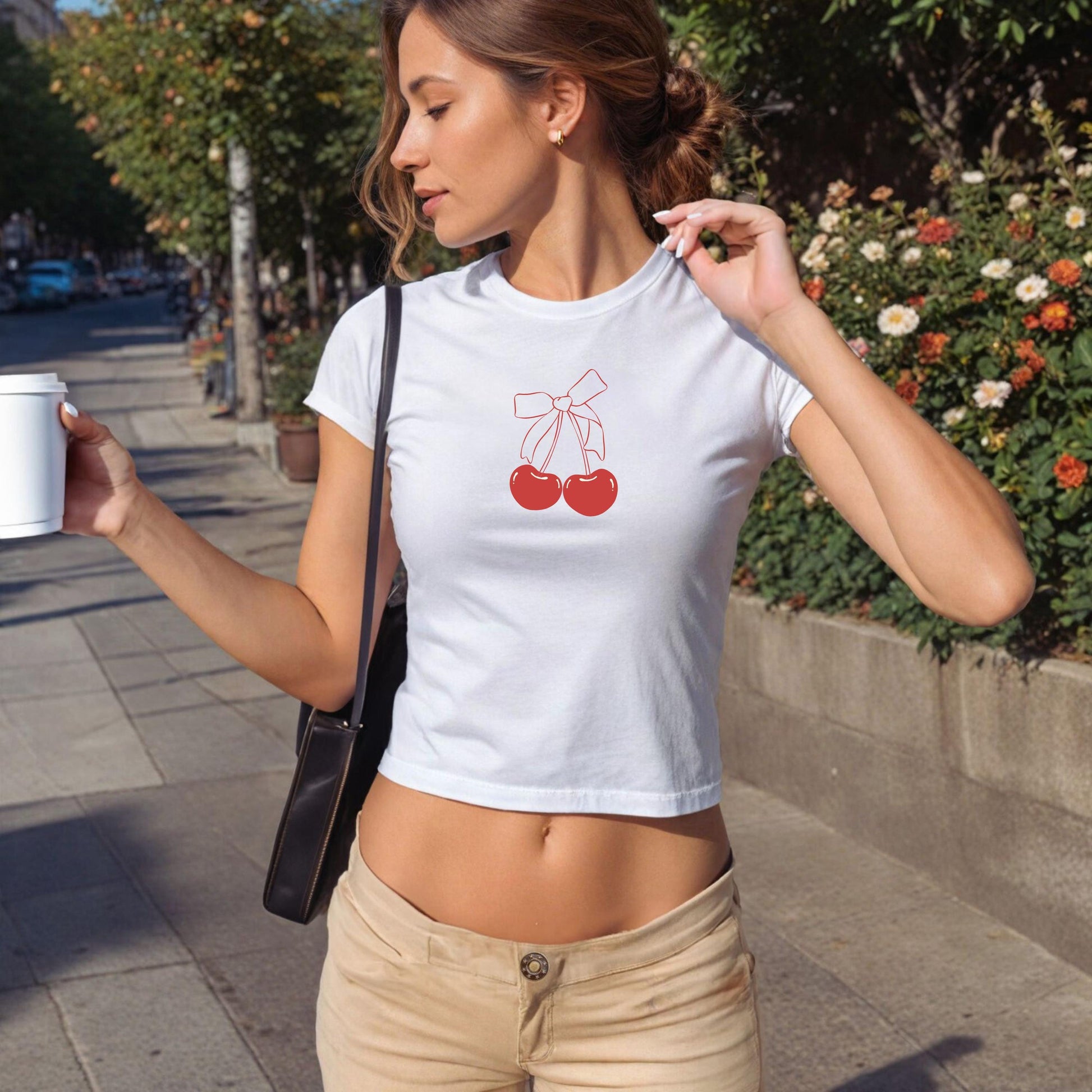 Coquette Cherry Baby Tee | y2k Girlie Aesthetic ywd4kc-br.myshopify.com